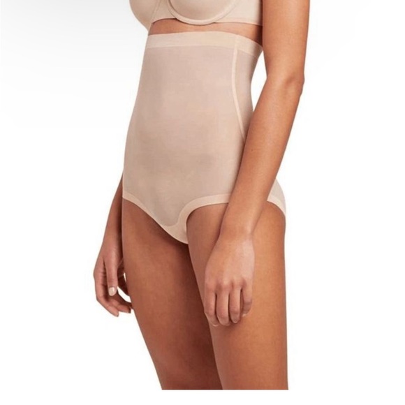 NWT Wolford Tulle Control Panty High Waist Nude 10 - Picture 2 of 13